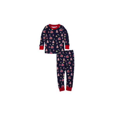 Kissy Kissy Fusty Firetrucks Print Pajamas F20FF190Pt