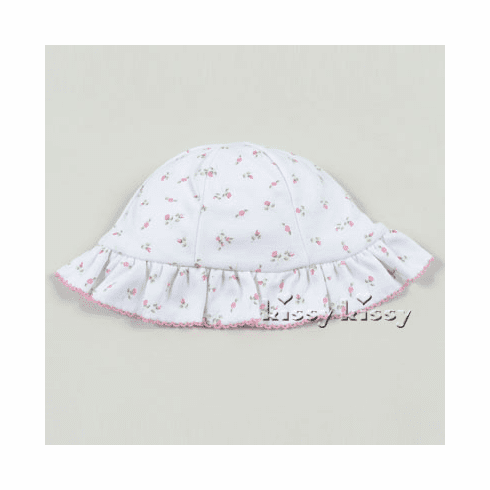 Kissy Kissy Garden Roses Print Floppy Hat