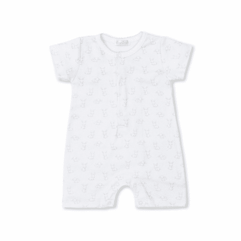 Kissy Kissy Gingham Bunnies Short Print Playsuit S22GB23Pblue
