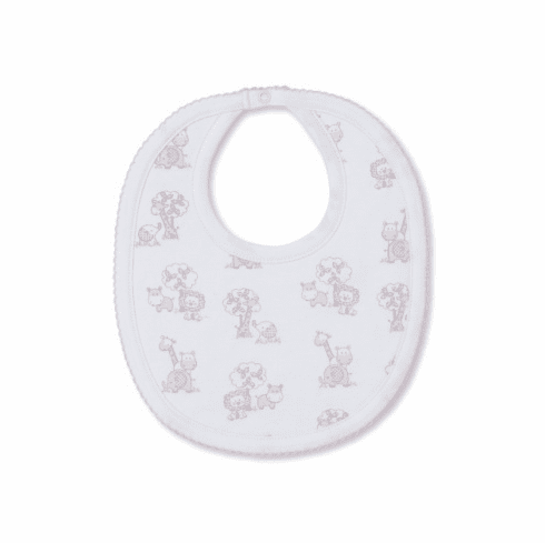 Kissy Kissy Gingham Jungle Print Bib SS24GJ13Ppink