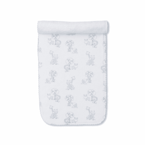 Kissy Kissy Gingham Jungle Print Burp SS24GJ30Pblue