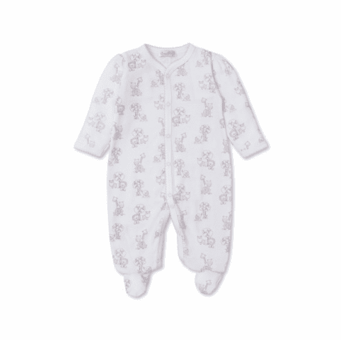 Kissy Kissy Gingham Jungle Print Footie SS24GJ04Ppink