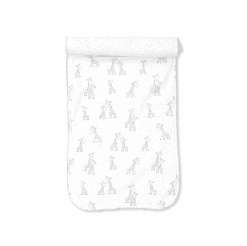 Kissy Kissy Giraffe Grins Print Burp F22GG30Psilver