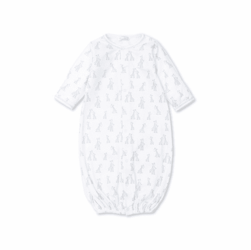 Kissy Kissy Giraffe Grins Print Convertible Gown F22GG14Pblue