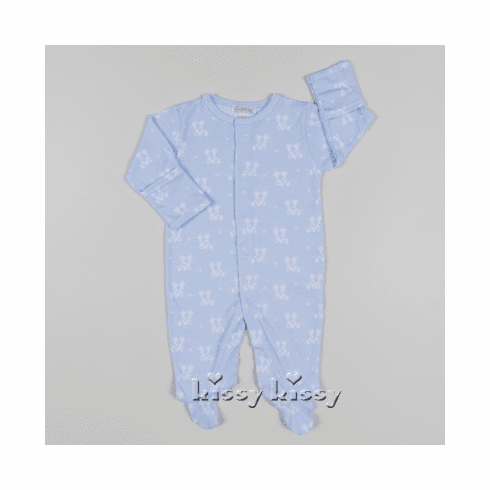 Kissy Kissy Giraffe Kins BLUE PRINT Burp F16363-30pBLUE
