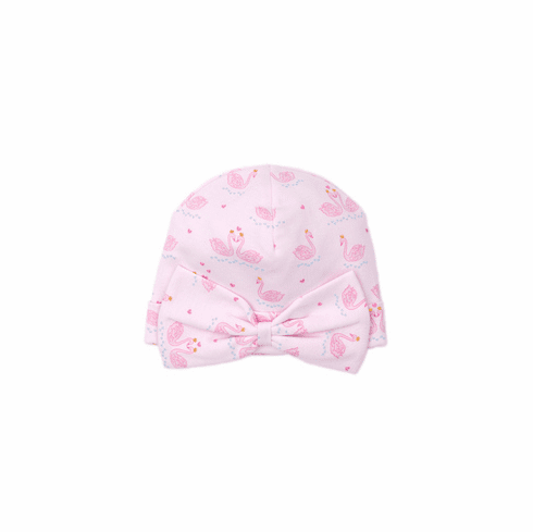 Kissy Kissy Glitter Swans Print Hat F20GS06P