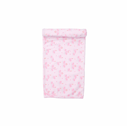 Kissy Kissy Glittering Swans Print Blanket F20GS08P