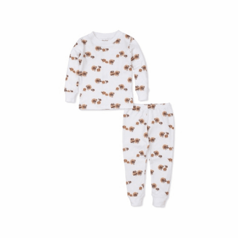 Kissy Kissy Gobble Gobble Print Long Pajamas GG190pc