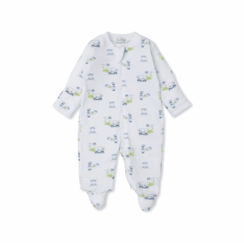 Kissy Kissy Golf Club Print Footie S24GC04Pblue