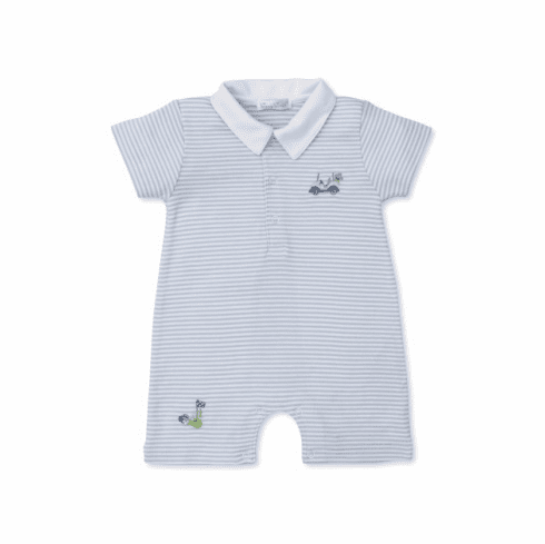 Kissy Kissy Golf Club Stripe Short Playsuit S24GC23STblue