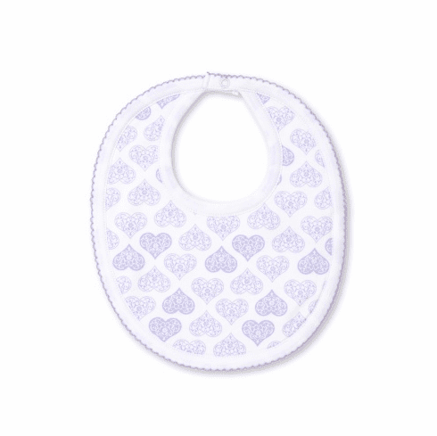 Kissy Kissy Heart to Heart Print Bib HtH13Plilac