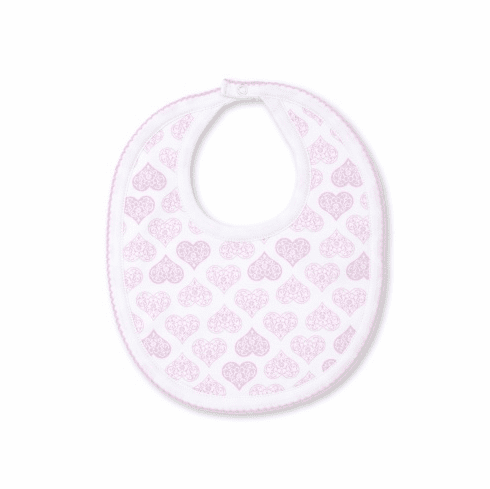 Kissy Kissy Heart to Heart Print Bib HtH13Ppink