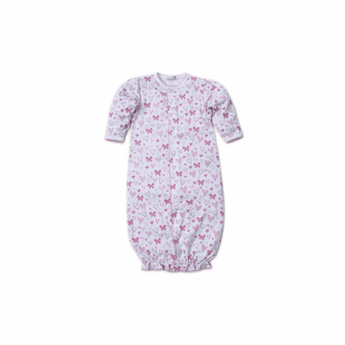 Kissy Kissy Hearts Abound Print Convertible Gown F19HA14Ppink