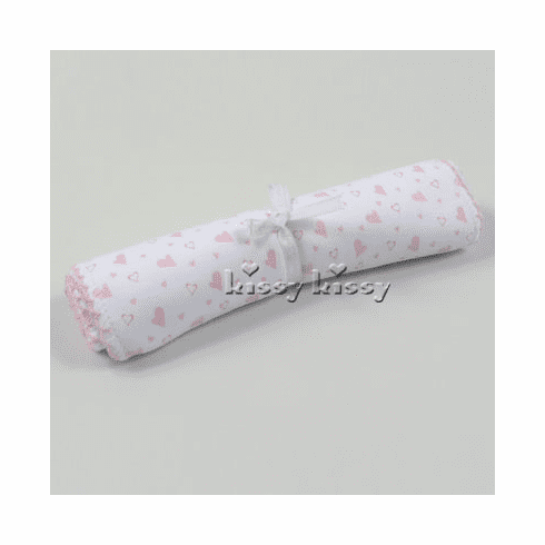 Kissy Kissy Hearts Print Burp 481-30hearts