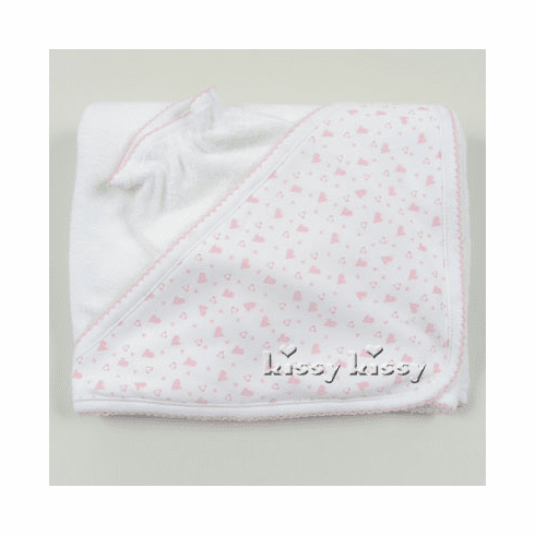 Kissy Kissy Hearts Print Towel and Mitt 481-09hearts