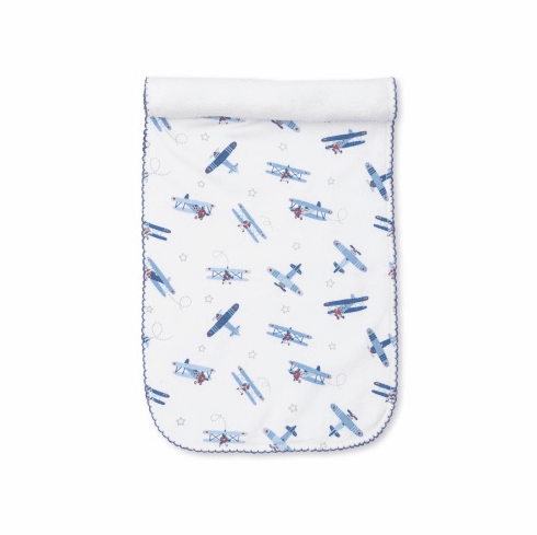 Kissy Kissy High Flyers Print Burp F22HF30P