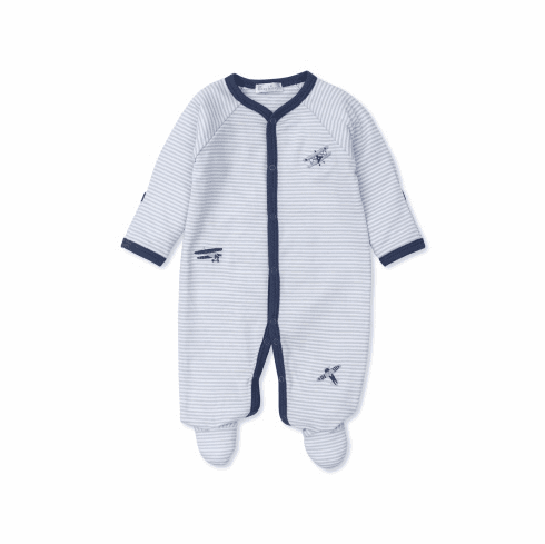 Kissy Kissy High Flyers Stripe Footie F22HF04St