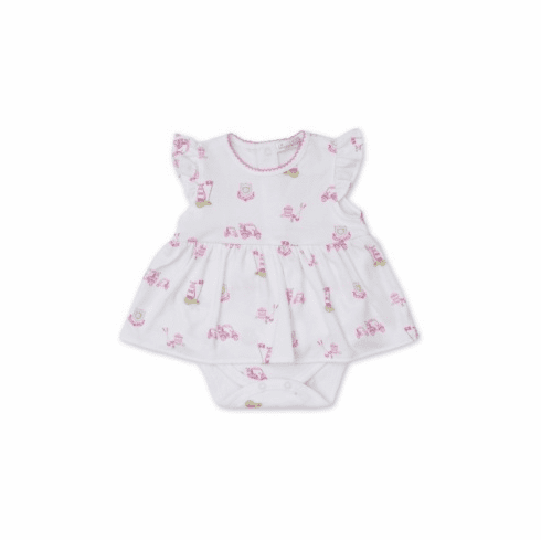 Kissy Kissy Hole in Print Dress S23HIO59Ppink