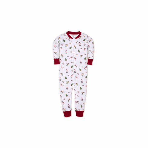 Kissy Kissy Holidaze Print One Piece Pajamas with Zipper F19HD10P