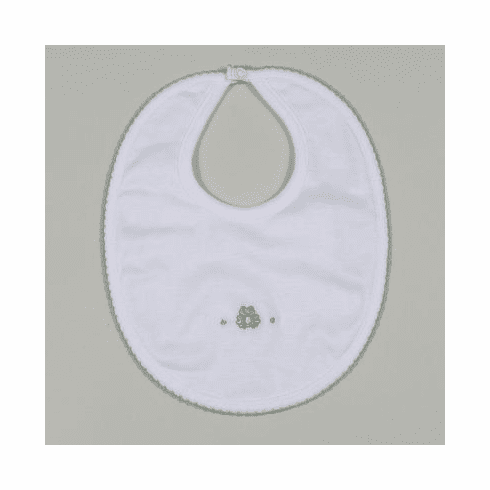 Kissy Kissy Homeward Bound Frog Embroidered Bib 313-13Embfrog
