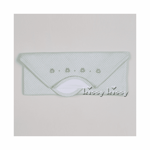 Kissy Kissy Homeward Gingham Blanket 334-08 - Frog