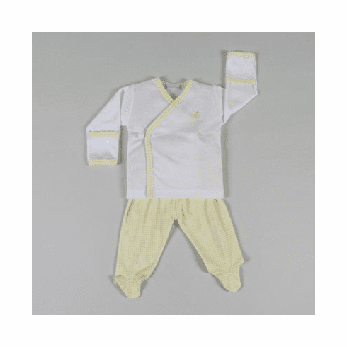 Kissy Kissy Homeward Gingham Footed Pant Set