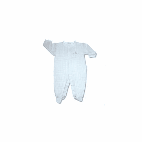 Kissy Kissy Homeward Gingham Frog Embroiderd Long Sleeve Footie 334-04frog