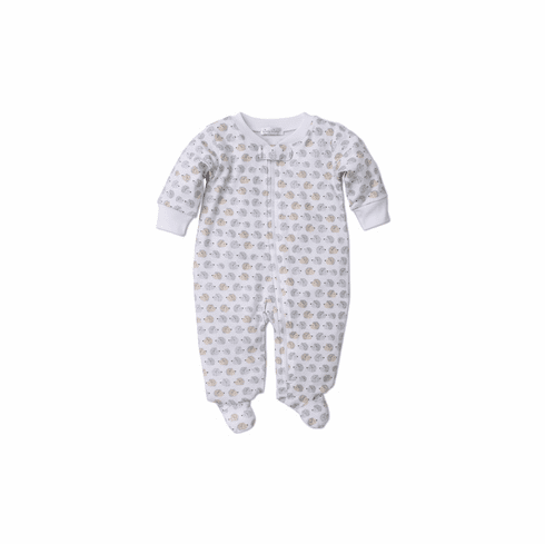 Kissy Kissy Humble Hedgehogs Print Footie with Zipper F19HH04PZ