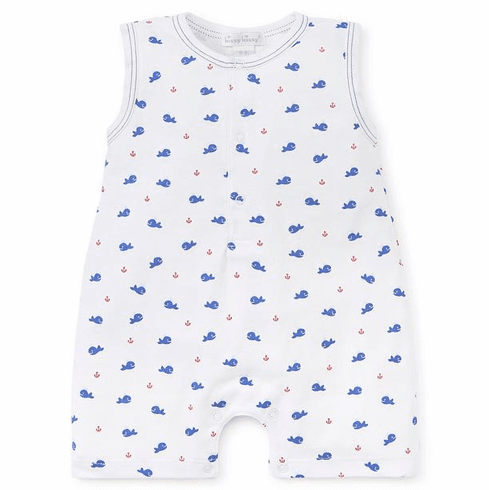 Kissy Kissy Infant Whales Sleeveless Print Short Playsuit S19IW36P