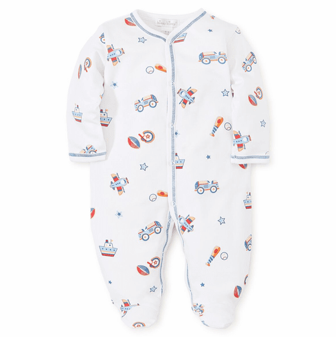 Kissy Kissy Its A Boys World Print Footie S19IAB04P