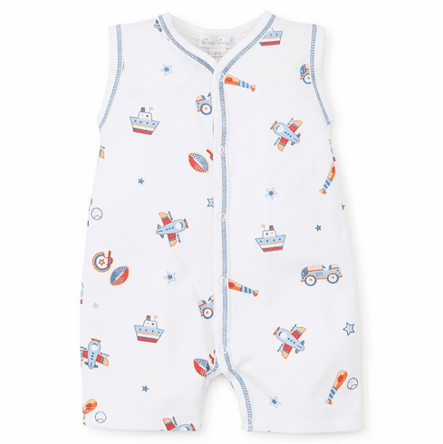 Kissy Kissy Its A Boys World Print Sleeveless Short Playsuit S19IAB36P