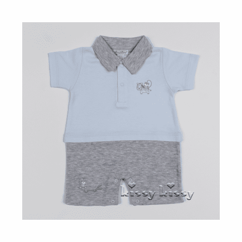 Kissy Kissy Jammin' Jungle Short Playsuit w/Collar S17128-23C