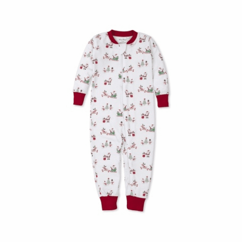 Kissy Kissy Jingle All the Way Print One Piece Pajama with Zipper F22JA18PZ