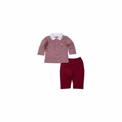 Kissy Kissy Jolly St. Nick VELOUR Pant Set with Collar F15156-62V