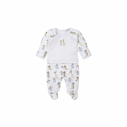 Kissy Kissy Jungle Jam Print Footed Pant Set F20JJ21