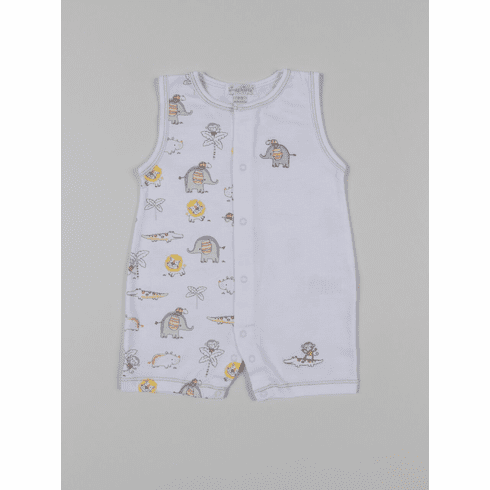 Kissy Kissy Jungle Jamboree Print Sleeveless Short Playsuit S1848236P