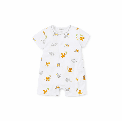 Kissy Kissy Jungle Jibes Print Short Playsuit S19JJ23Pblue