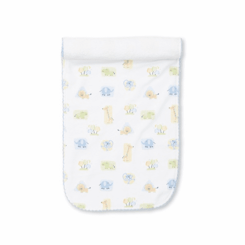 Kissy Kissy Jungle Jollies Print Burp S22JJ30Pblue