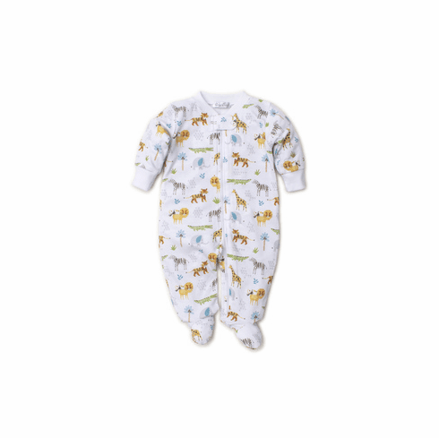 Kissy Kissy Jungle Junket Print Footie with Zipper F19JJ04PZ