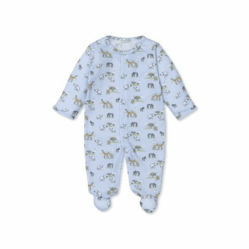 Kissy Kissy JUngle Oasis Print Footie KKF24JO04p