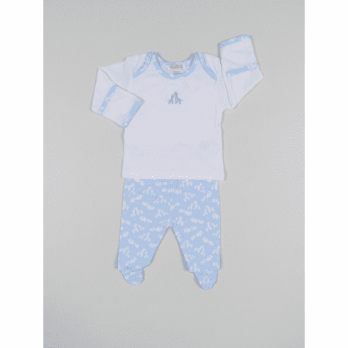 Kissy Kissy Jungle Out Footie Pant Set F18JOT21Pblue