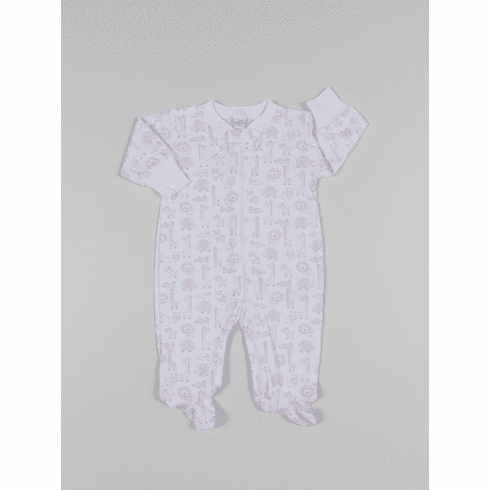 Kissy Kissy Jungle Out There Print Footie with Zipper F18JOT04PZpk