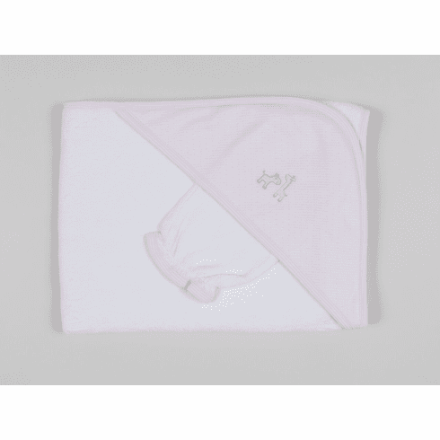 Kissy Kissy Jungle Out There Towel and Mitt Set F18JOT09Ppink