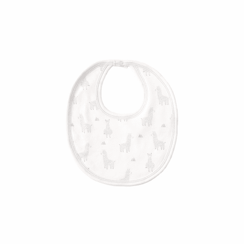 Kissy Kissy Llama Luv Print Bib S20LL13Psilver