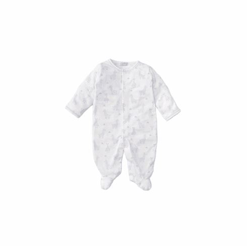 Kissy Kissy Llama Luv Print Footie S20LL04Pblue