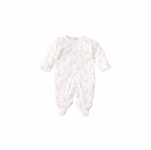 Kissy Kissy Llama Luv Print Footie S20LL04Ppink