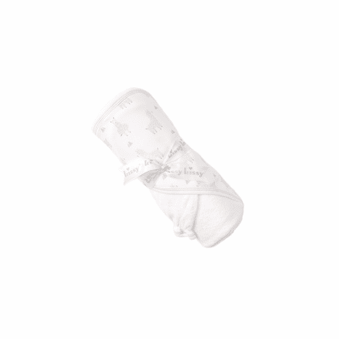 Kissy Kissy Llama Luv Print Hooded Towel and Mitt S20LL09Psilver