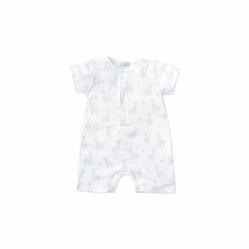 Kissy Kissy Llama Luv Print Short Playsuit S20LL23Pblue