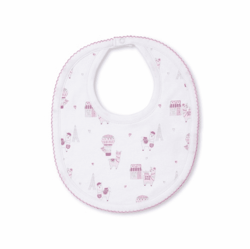 Kissy Kissy Llamas in Paris Bib FLiP13