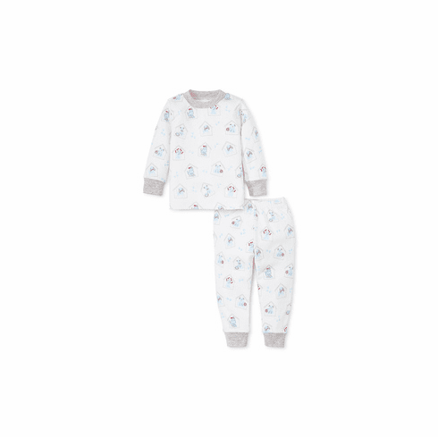 Kissy Kissy LONG Pajamas Blue Pups S19BP190c
